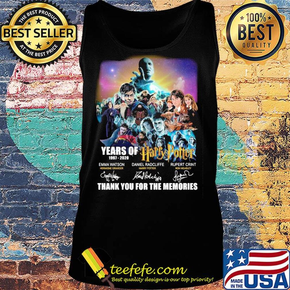 Years of 1997 2020 harry potter thank you for the memories signatures s Tank top Years of 1997 2020 harry potter thank you for the memories signatures s Tank top
