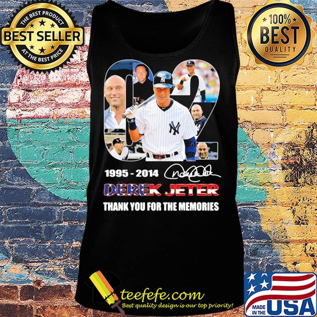 02 1995 2014 derek jeter thank you for the memories signature s Tank top 02 1995 2014 derek jeter thank you for the memories signature s Tank top