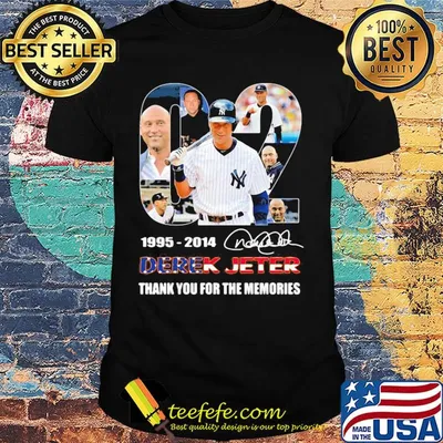 02 1995 2014 derek jeter thank you for the memories signature shirt