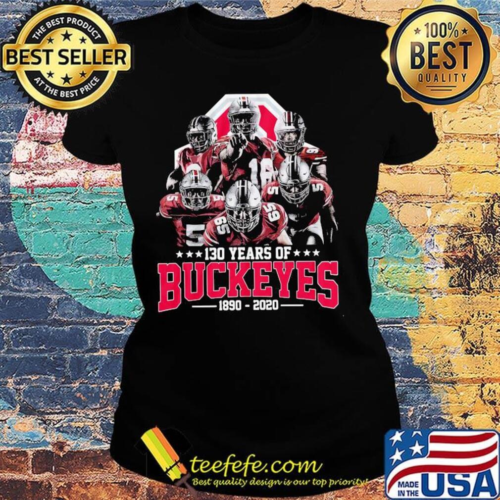 130 years of ohio state buckeyes 1890 2020 stars s Ladies tee 130 years of ohio state buckeyes 1890 2020 stars s Ladies tee