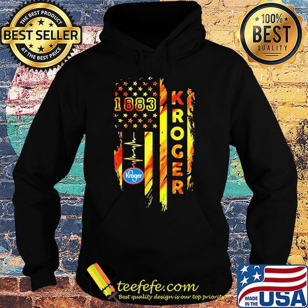 1883 kroger heartbeat american flag independence day s Hoodie 1883 kroger heartbeat american flag independence day s Hoodie
