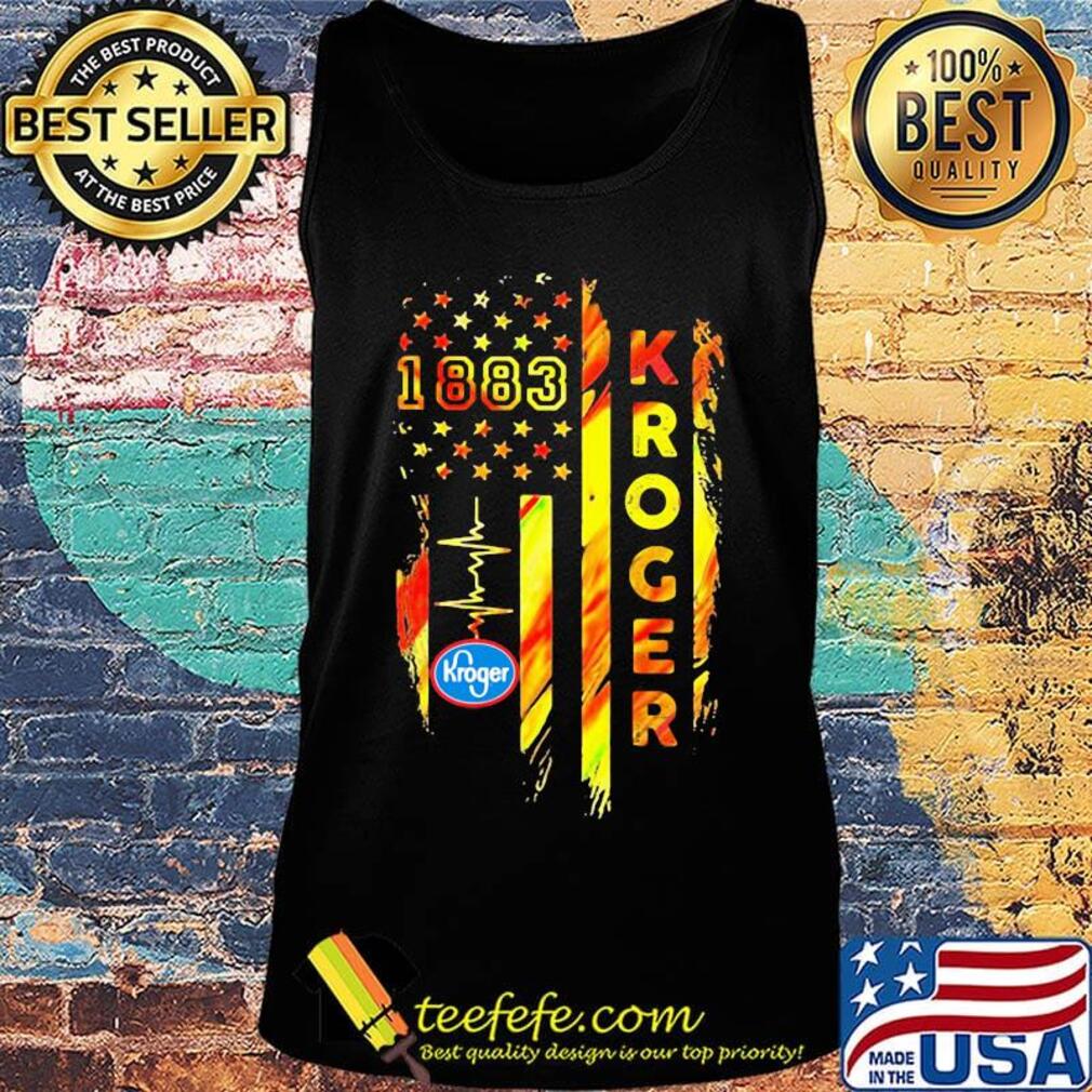 1883 kroger heartbeat american flag independence day s Tank top 1883 kroger heartbeat american flag independence day s Tank top