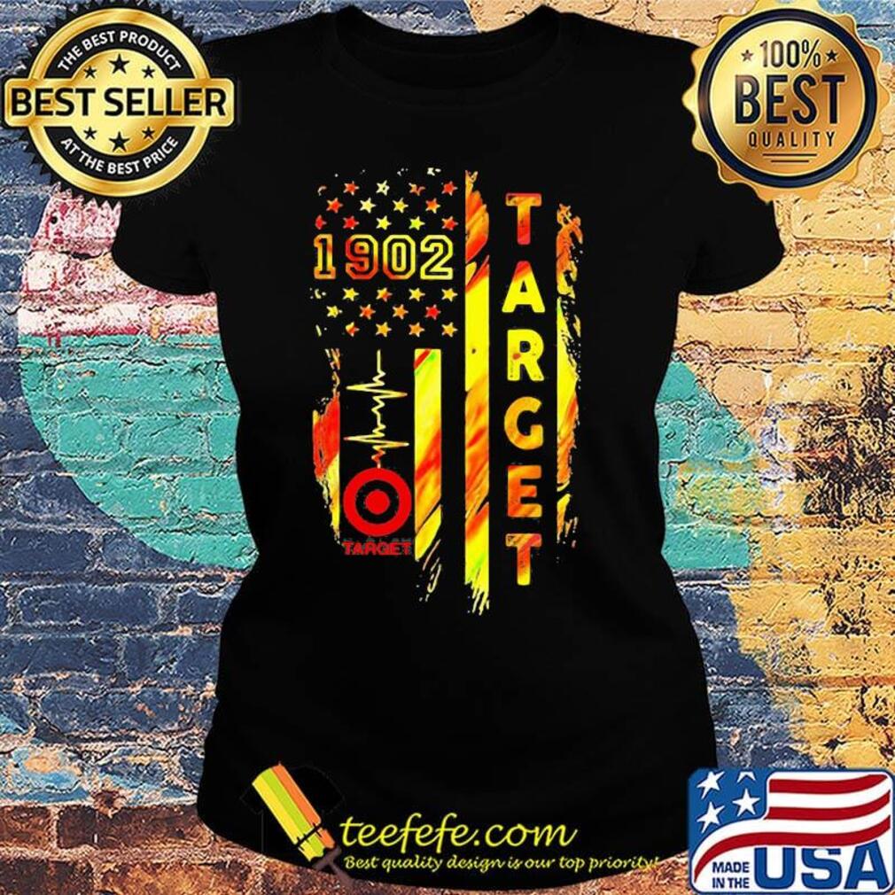 1902 target heartbeat america flag independence day s Ladies tee 1902 target heartbeat america flag independence day s Ladies tee