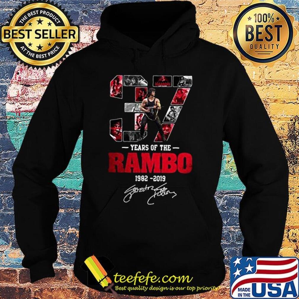 37 years of the rambo 1982 2019 signature s Hoodie 37 years of the rambo 1982 2019 signature s Hoodie
