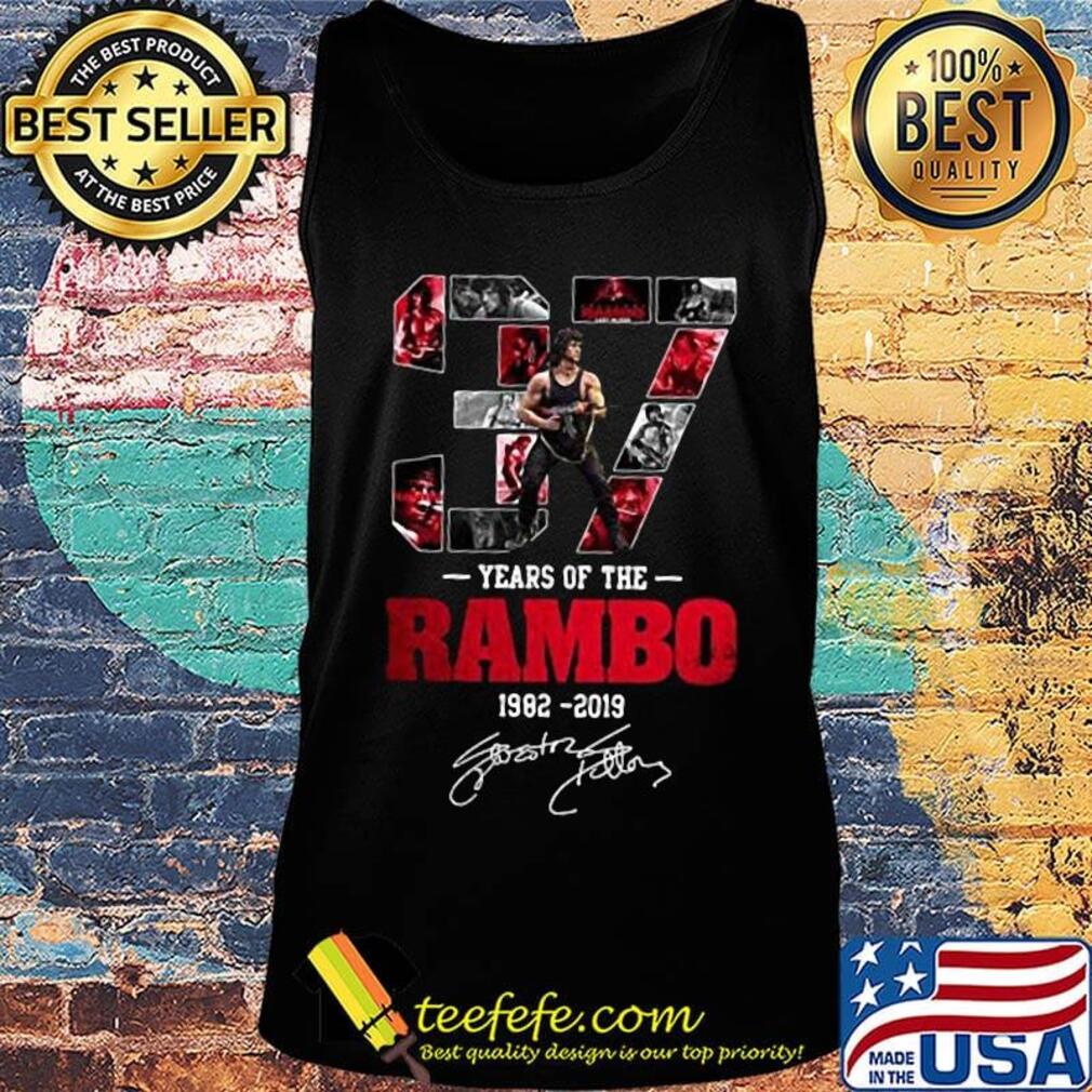 37 years of the rambo 1982 2019 signature s Tank top 37 years of the rambo 1982 2019 signature s Tank top