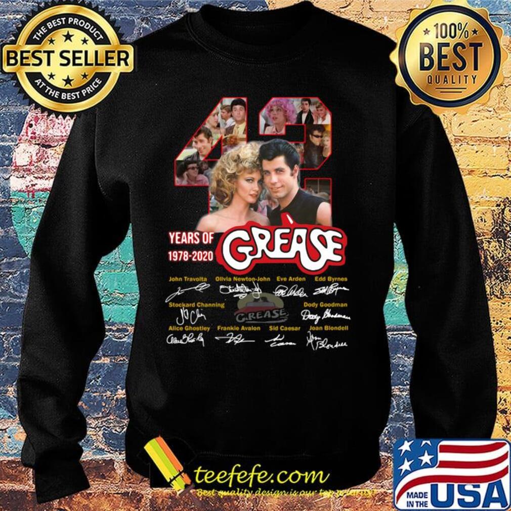 42 years of 1978 2020 grease signatures s Sweater 42 years of 1978 2020 grease signatures s Sweater