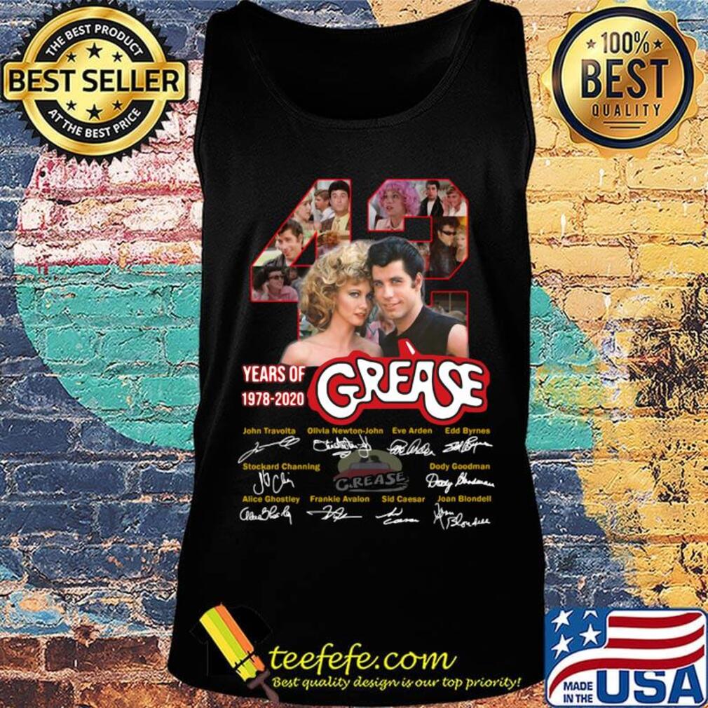 42 years of 1978 2020 grease signatures s Tank top 42 years of 1978 2020 grease signatures s Tank top