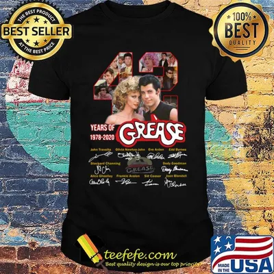 42 years of 1978 2020 grease signatures shirt