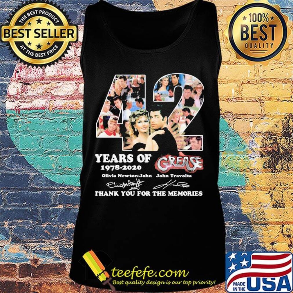 42 years of 1978 2020 grease thank you for the memories signatures s Tank top 42 years of 1978 2020 grease thank you for the memories signatures s Tank top