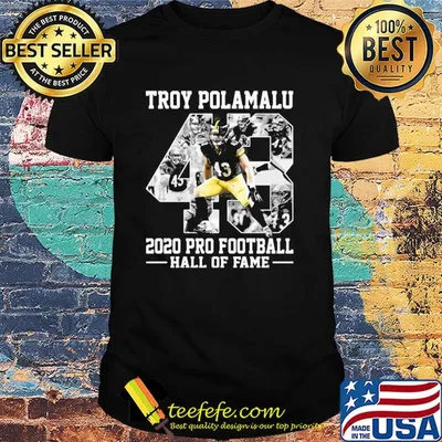 43 troy polamalu 2020 pro football hall of fame shirt