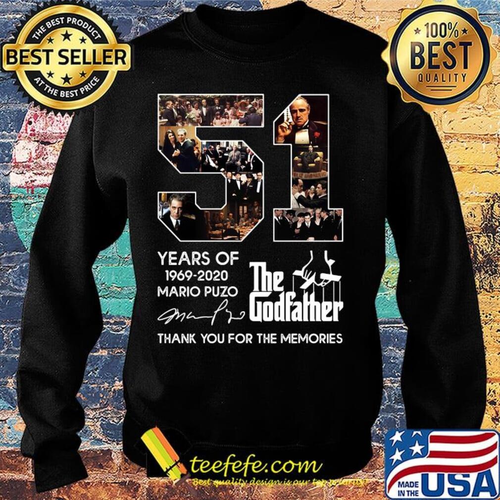 51 years of 1969 2020 mario puzo the godfather thank you for the memories signature s Sweater 51 years of 1969 2020 mario puzo the godfather thank you for the memories signature s Sweater