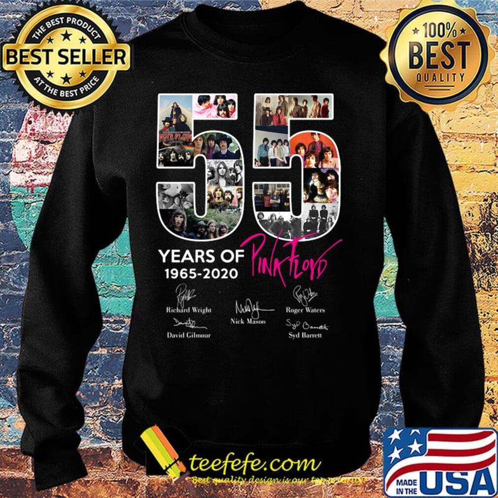 55 years of 1965 2020 pink floyd band members signatures s Sweater 55 years of 1965 2020 pink floyd band members signatures s Sweater