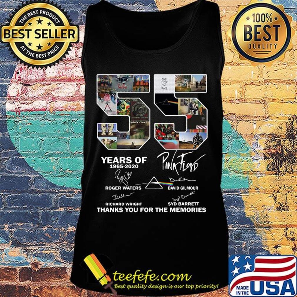 55 years of 1965 2020 pink floyd thank you for the memories signatures s Tank top 55 years of 1965 2020 pink floyd thank you for the memories signatures s Tank top