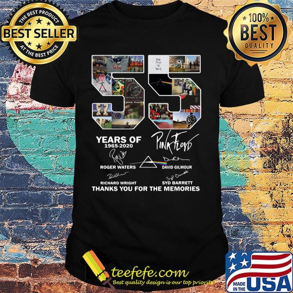 55 years of 1965 2020 pink floyd thank you for the memories signatures shirt 55 years of 1965 2020 pink floyd thank you for the memories signatures shirt