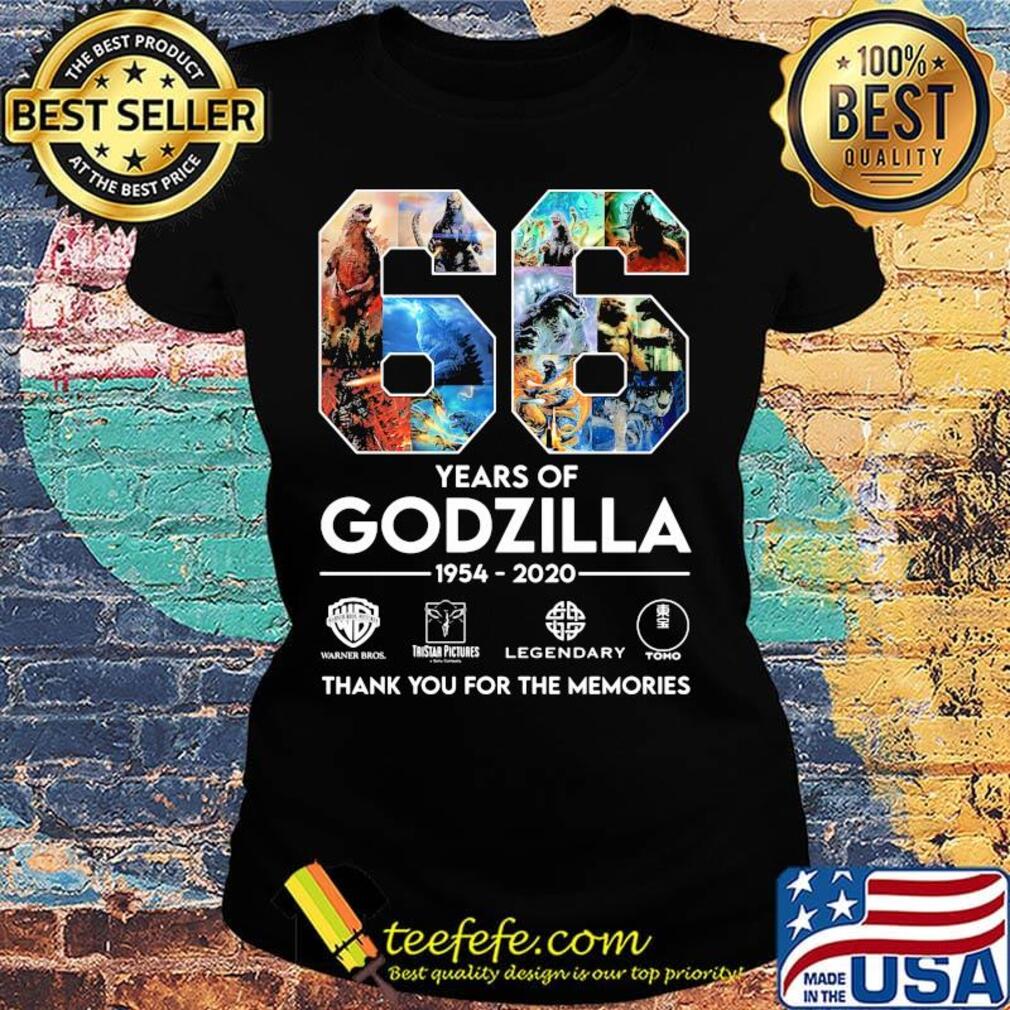 66 years of godzilla 1954 2020 thank you for the memories s Ladies tee 66 years of godzilla 1954 2020 thank you for the memories s Ladies tee