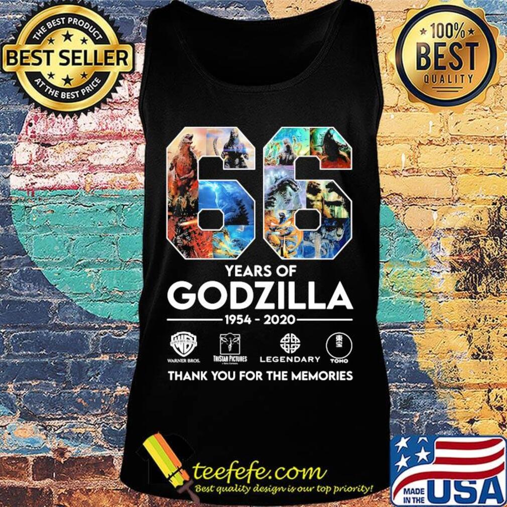 66 years of godzilla 1954 2020 thank you for the memories s Tank top 66 years of godzilla 1954 2020 thank you for the memories s Tank top