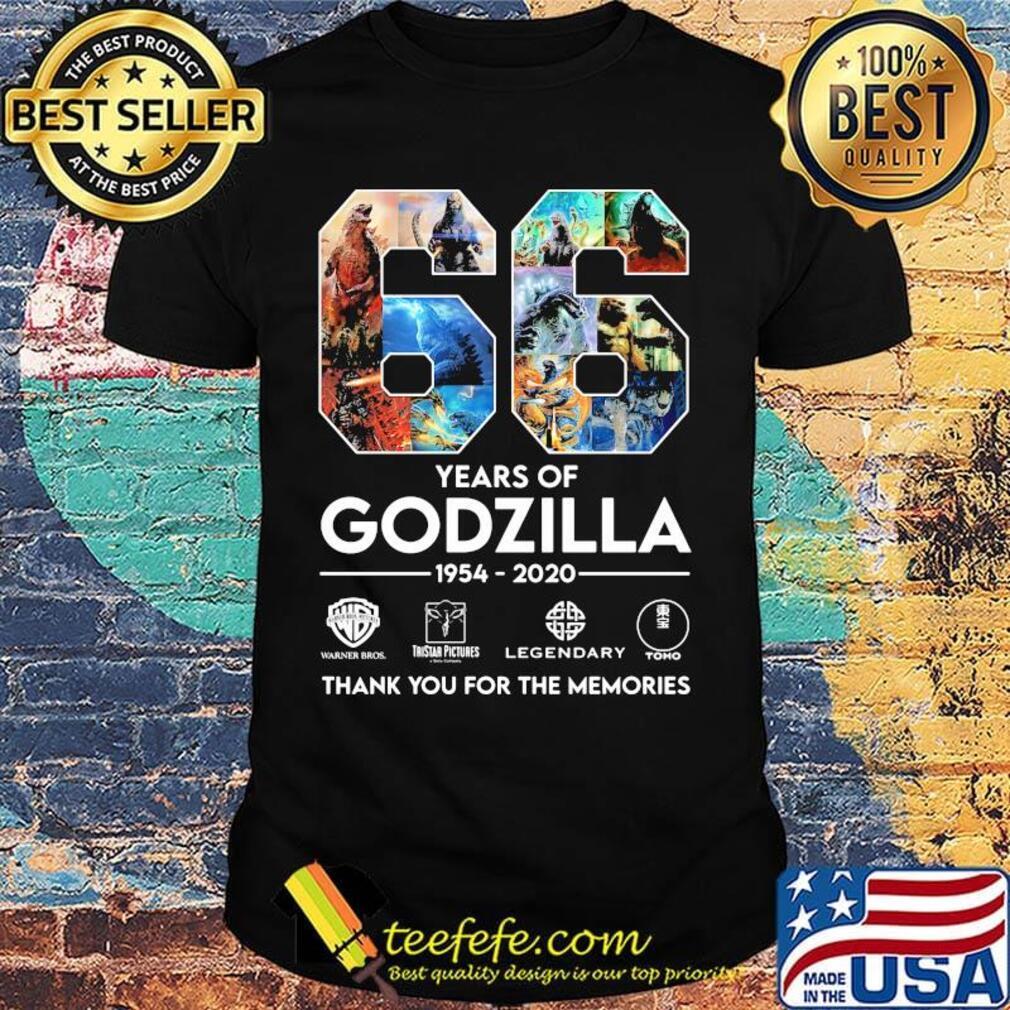 66 years of godzilla 1954 2020 thank you for the memories shirt 66 years of godzilla 1954 2020 thank you for the memories shirt