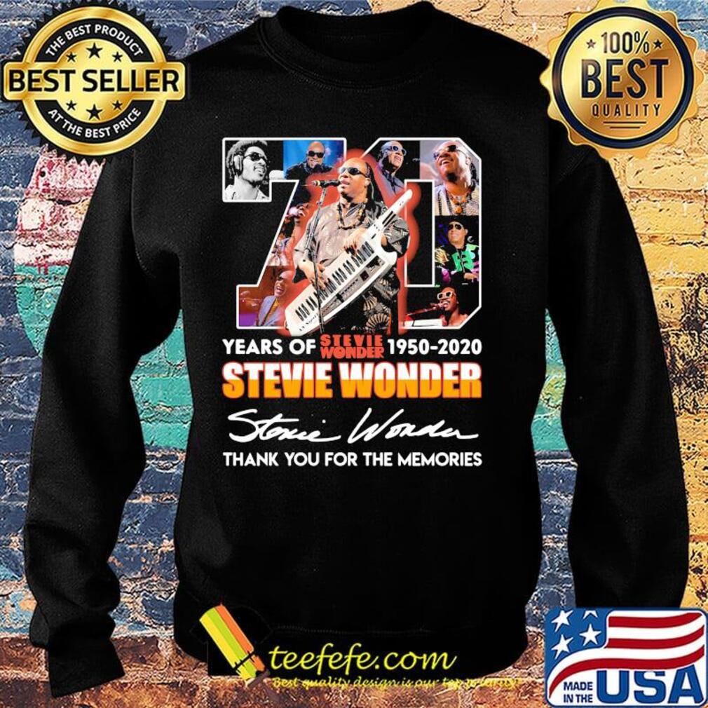 70 years of 1950 2020 stevie wonder thank you for the memories signatures s Sweater 70 years of 1950 2020 stevie wonder thank you for the memories signatures s Sweater