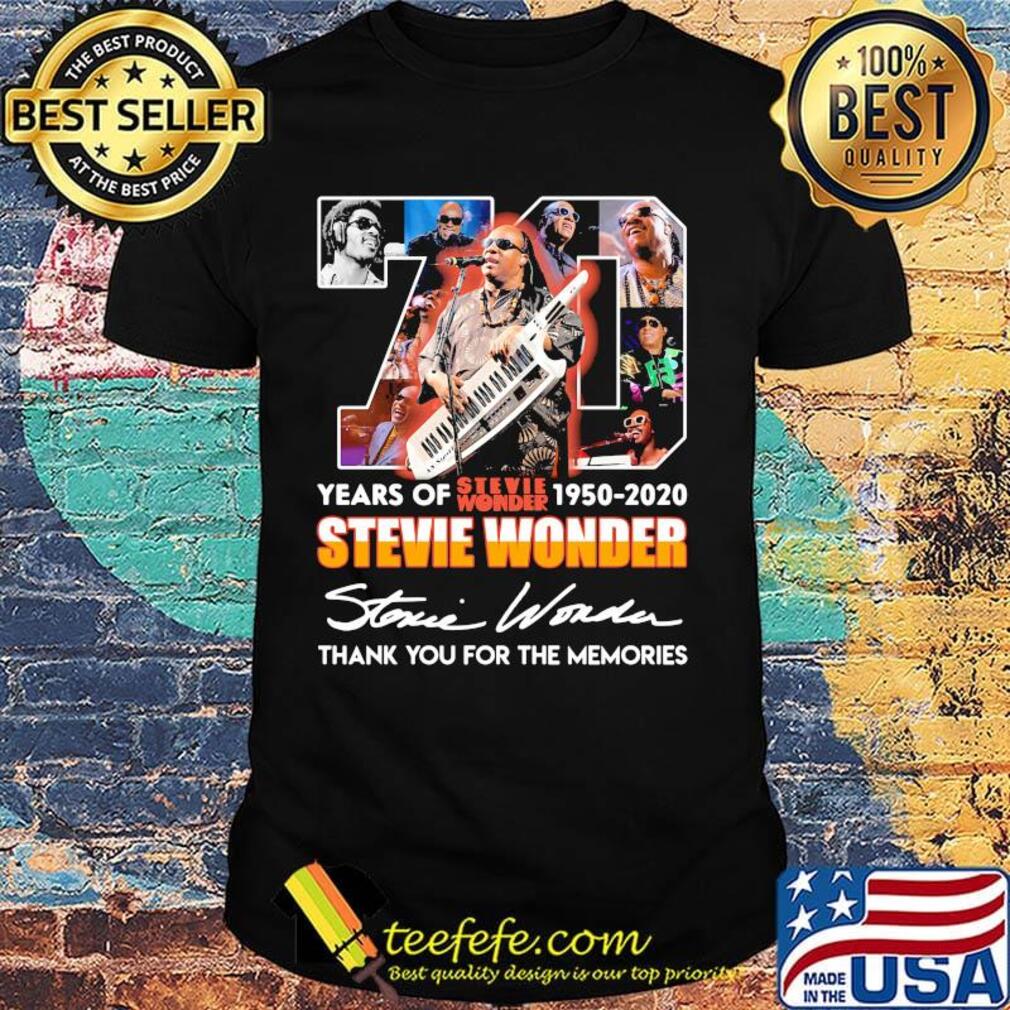 70 years of 1950 2020 stevie wonder thank you for the memories signatures shirt 70 years of 1950 2020 stevie wonder thank you for the memories signatures shirt
