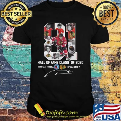 81 hall of fame class of 2020 marian hossa washington redskins 1996 2017 signature shirt