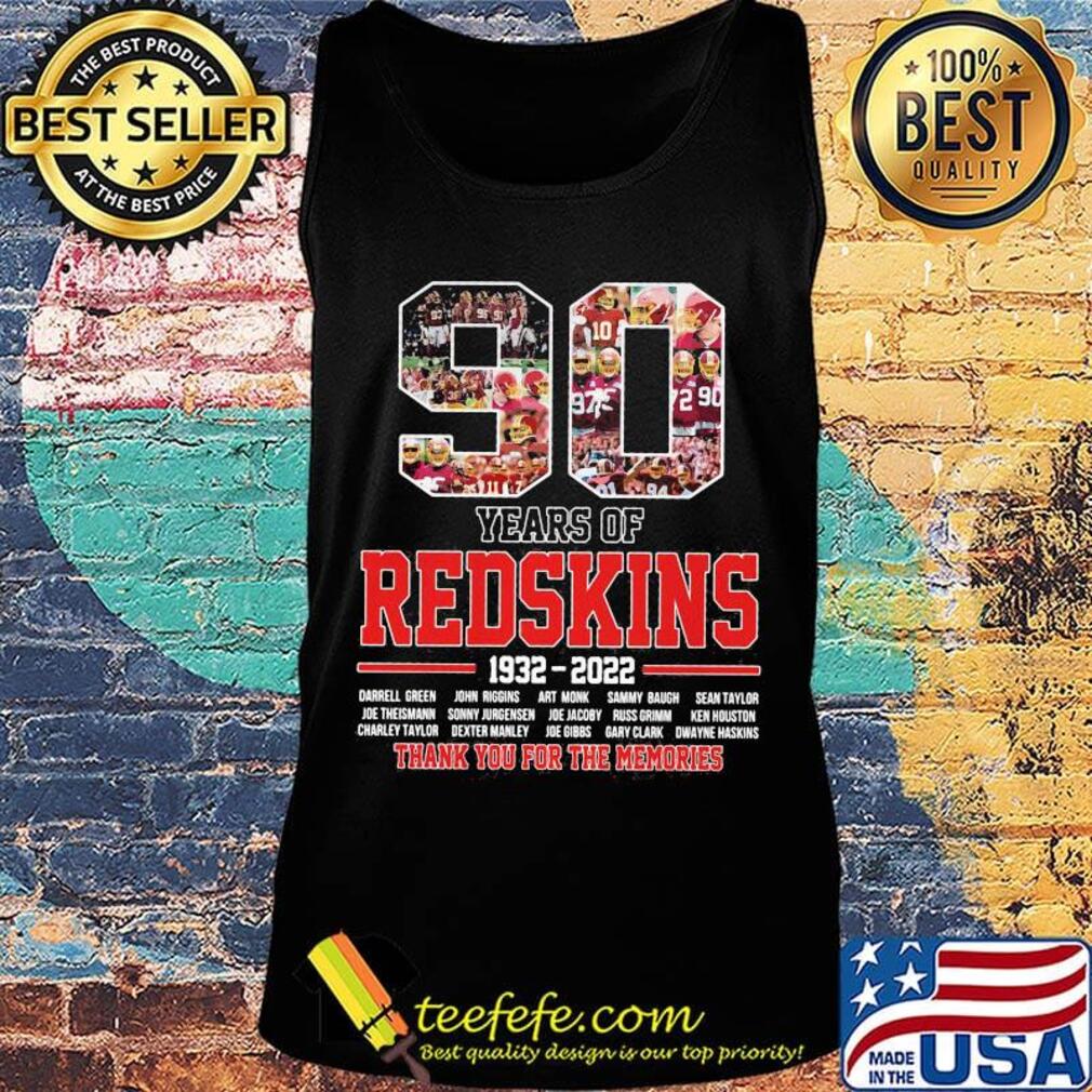 90 years of 1930 2020 redskins football thank you for the memories s Tank top 90 years of 1930 2020 redskins football thank you for the memories s Tank top