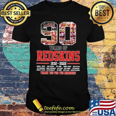 90 years of redskins 1932 2022 thank you for the memories shirt