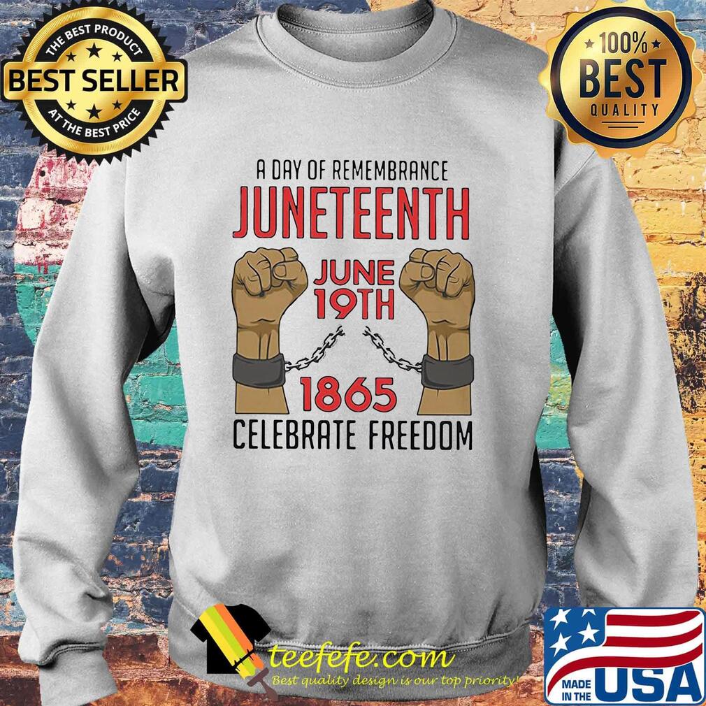 A day of remembrance juneteenth june 19th 1865 celebrate freedom black lives matter s Sweater A day of remembrance juneteenth june 19th 1865 celebrate freedom black lives matter s Sweater