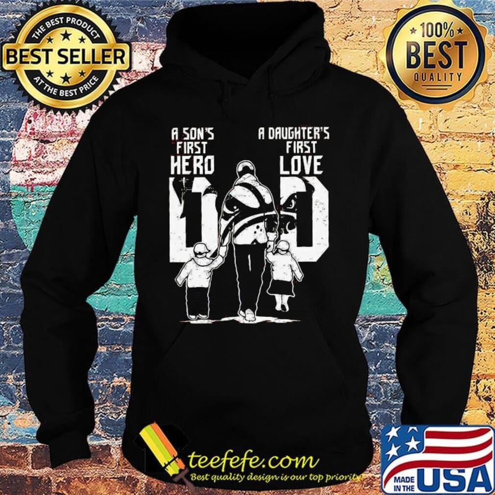 A son's first hero a daughter's first love dad cleveland bulldogs football happy father's day s Hoodie A son's first hero a daughter's first love dad cleveland bulldogs football happy father's day s Hoodie