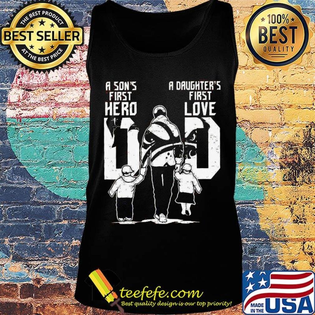 A son's first hero a daughter's first love dad cleveland bulldogs football happy father's day s Tank top A son's first hero a daughter's first love dad cleveland bulldogs football happy father's day s Tank top