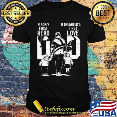 A son's first hero a daughter's first love dad cleveland bulldogs football happy father's day shirt