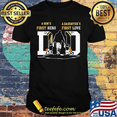 A son's first hero a daughter's first love dad golden state basketball happy father's day shirt