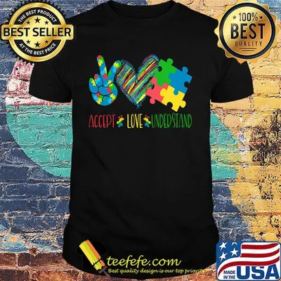 Accept love understand autism awareness shirt