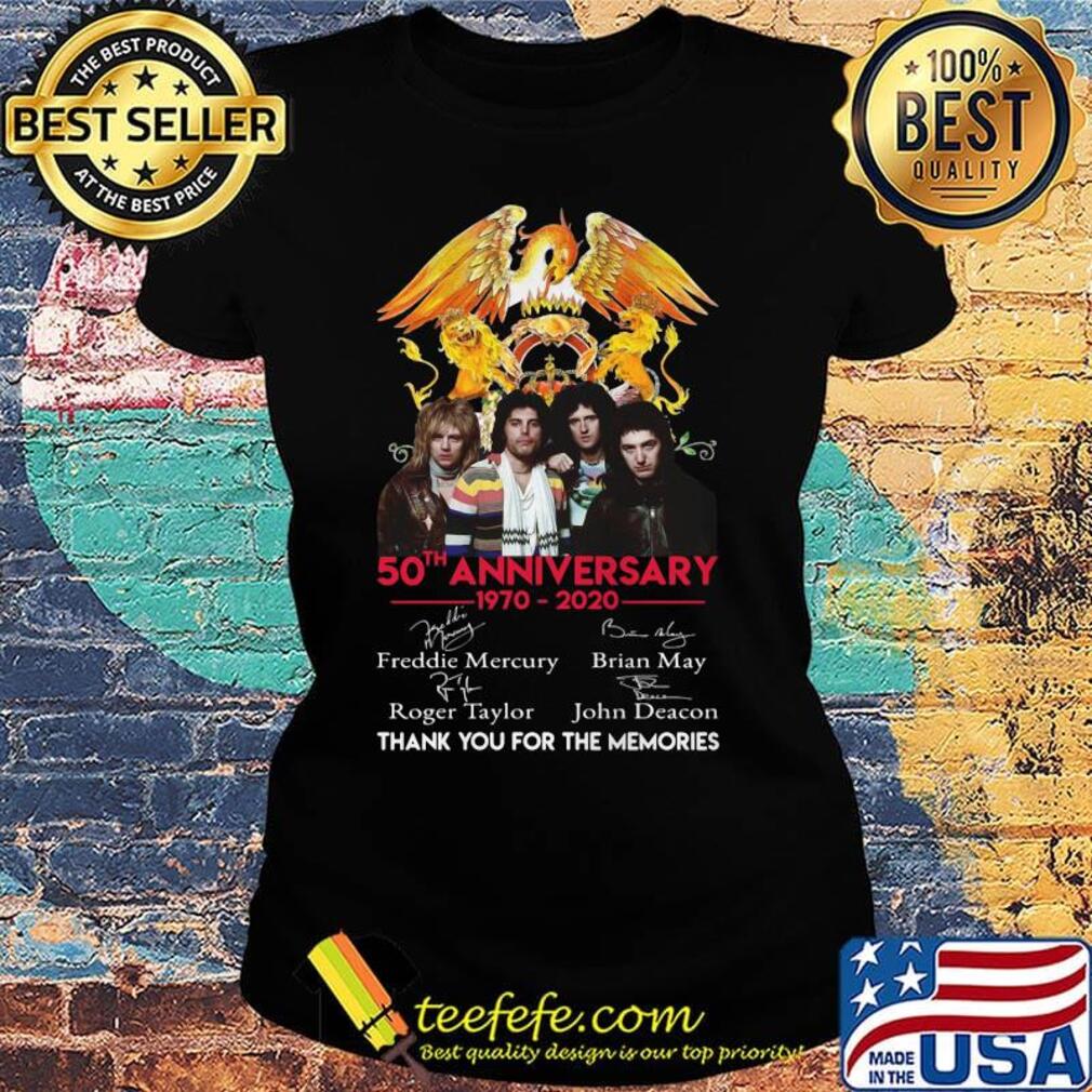 Acdc 50th anniversary thank you for the memories signatures s Ladies tee Acdc 50th anniversary thank you for the memories signatures s Ladies tee