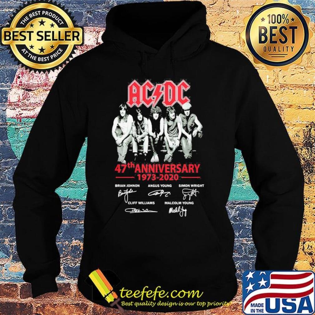 Acdc band 47th anniversary 1973 2020 signatures s Hoodie Acdc band 47th anniversary 1973 2020 signatures s Hoodie