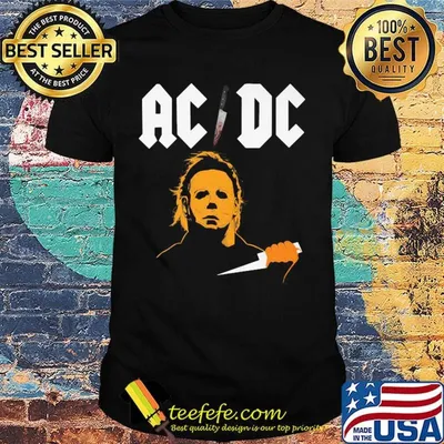 Acdc band halloween michael myers shirt