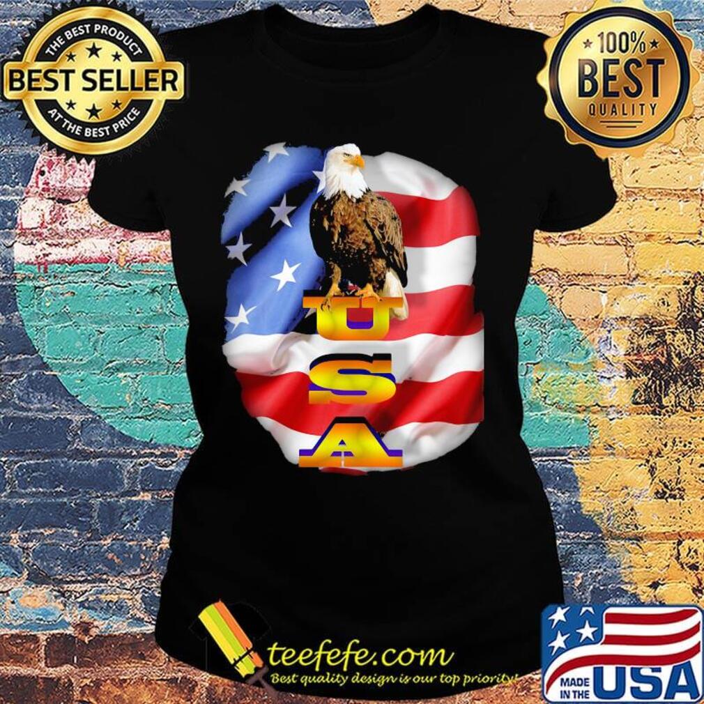 Agle USA American flag veteran Independence day s Ladies tee Agle USA American flag veteran Independence day s Ladies tee