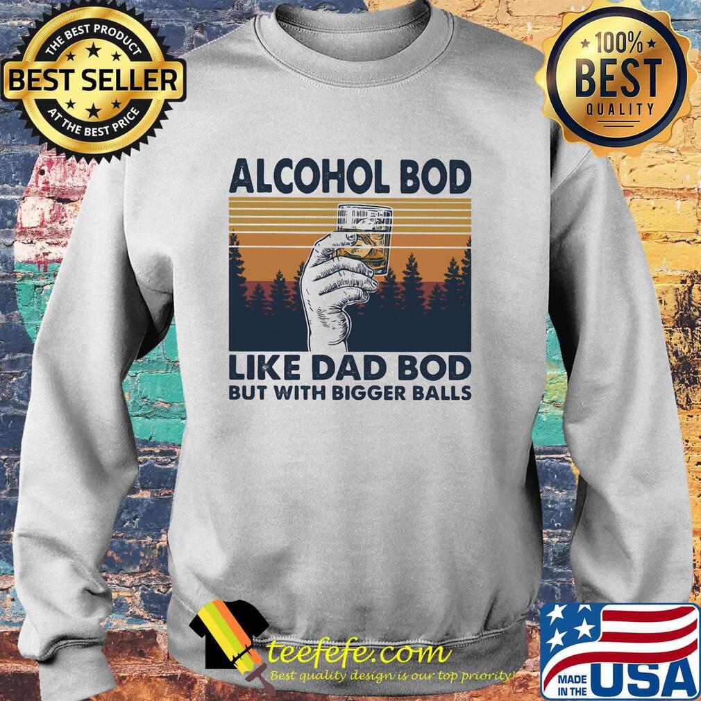 Alcohol bod like dad bod butwith bogger balls vintage retro s Sweater Alcohol bod like dad bod butwith bogger balls vintage retro s Sweater