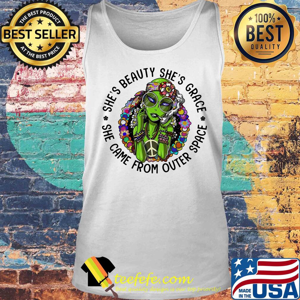 Alien flowers she's beauty she's grace she came from outer space s Tank top Alien flowers she's beauty she's grace she came from outer space s Tank top