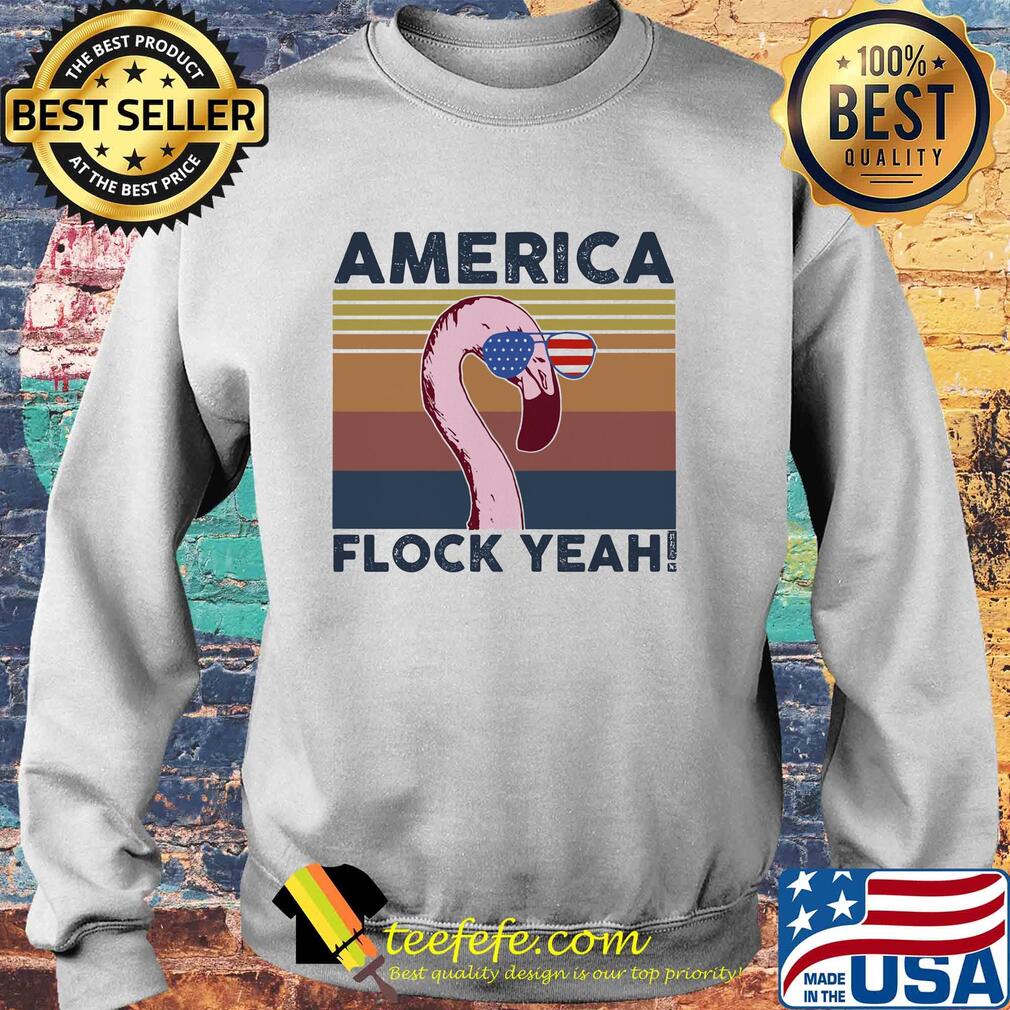 America flock yeah flamingo muscle american flag independence day vintage s Sweater America flock yeah flamingo muscle american flag independence day vintage s Sweater
