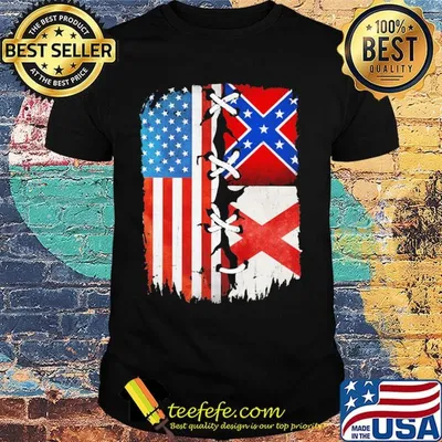 American and alabama flag america 4th of july independence day shirt
