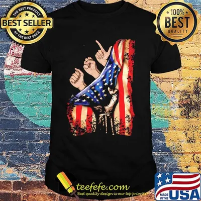 American Sign Language hand American flag veteran Independence day shirt