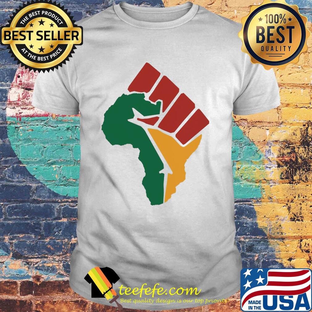 Americas map juneteeth day 1865 fist shirt