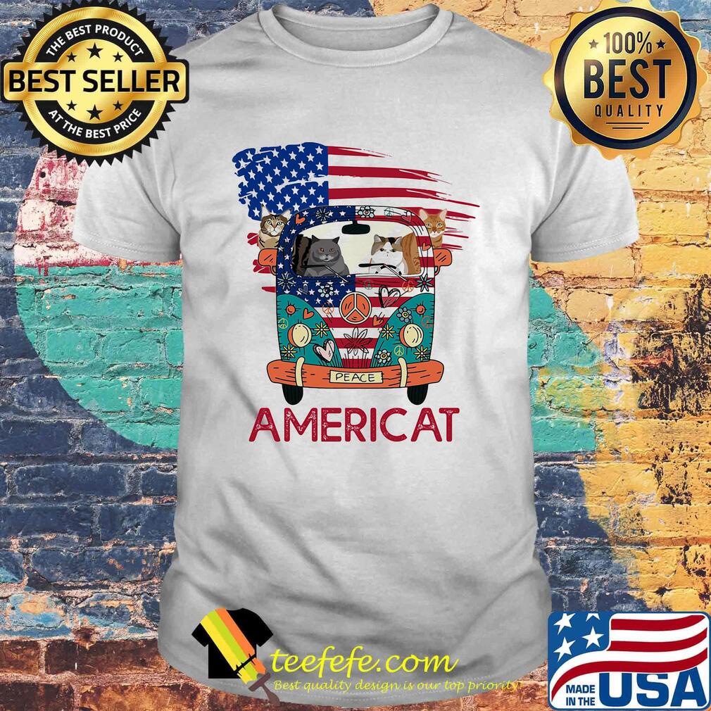 Americat Car American Flag Independence Day Shirt