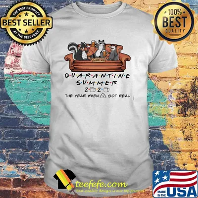 Animal Beer On Sofa Quarantine Summer 2020 Toilet Paper The Year When Shit Got Real Shirt