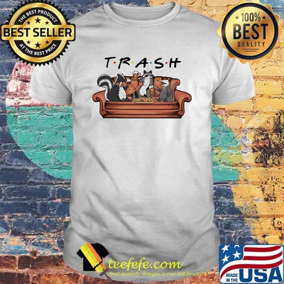 Animal Trash beer and eat pizza on sofa shirt