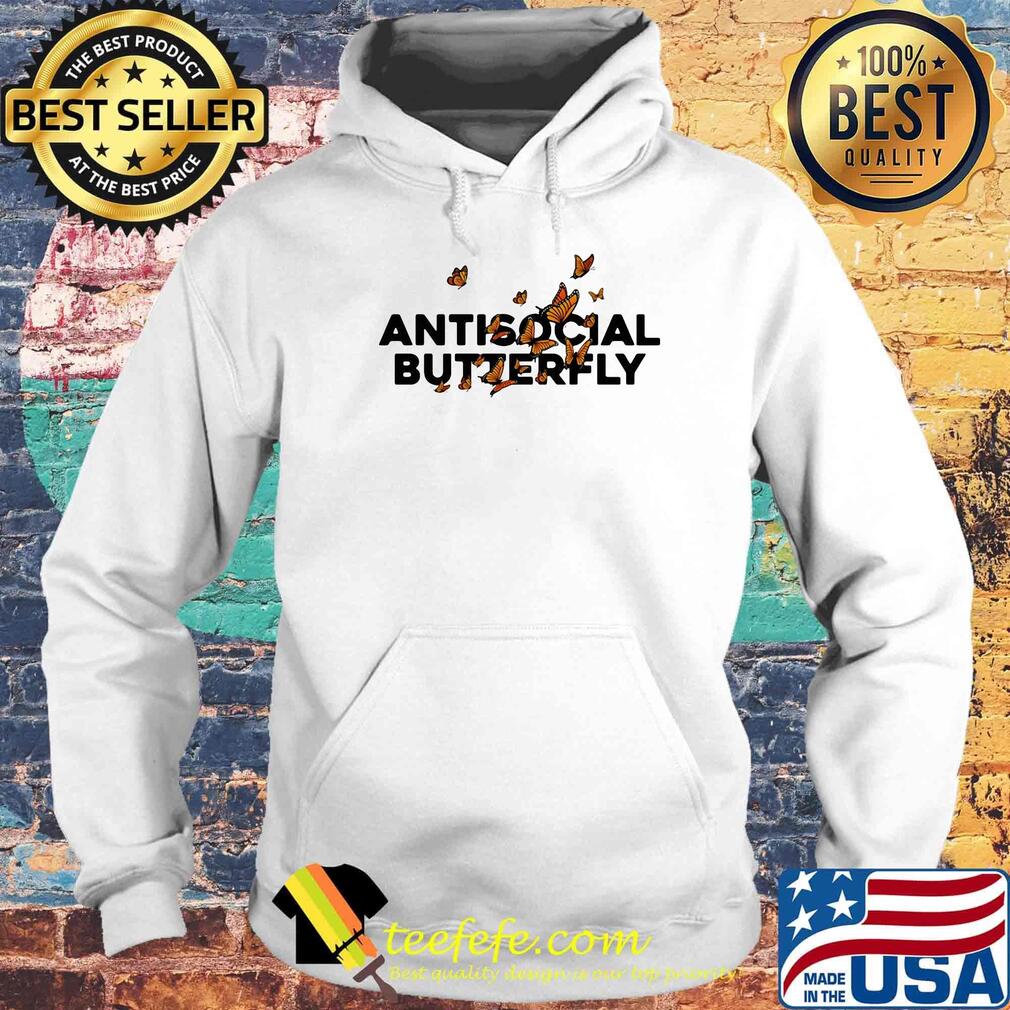 Antisocial Butterfly Yellow Black Shirt Hoodie Antisocial Butterfly Yellow Black Shirt Hoodie