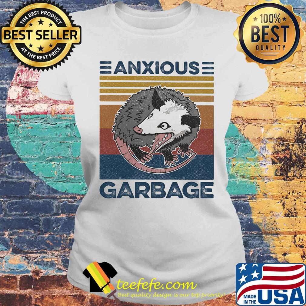 Anxious Garbage Mouse Vintage Retro Shirt Laides tee Anxious Garbage Mouse Vintage Retro Shirt Laides tee
