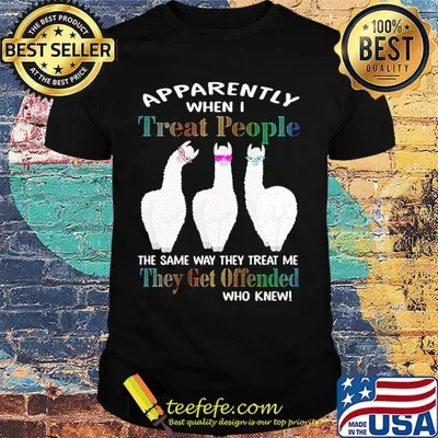 Apparently when I treat people the same way they treat me they get offended shirt