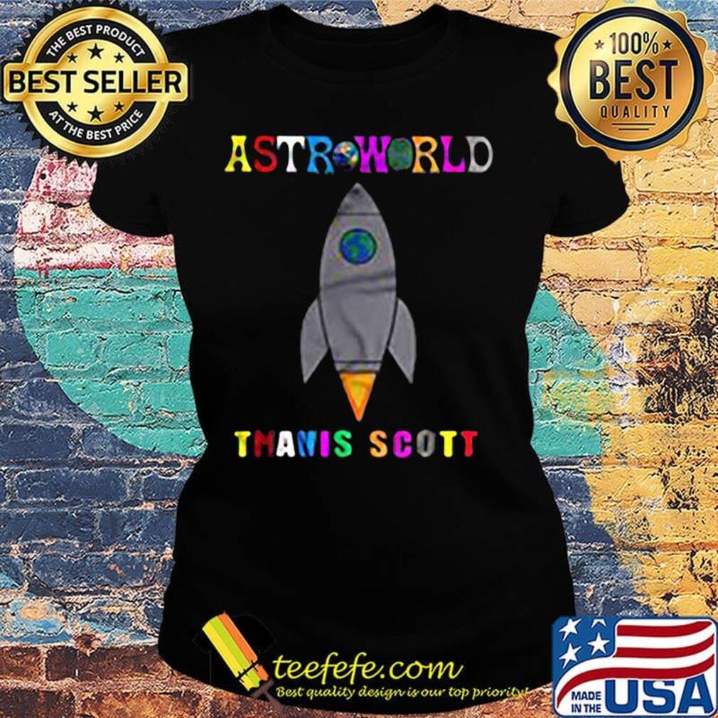 Astroworld Travis Scott Rocket Poster Version s Ladies tee Astroworld Travis Scott Rocket Poster Version s Ladies tee