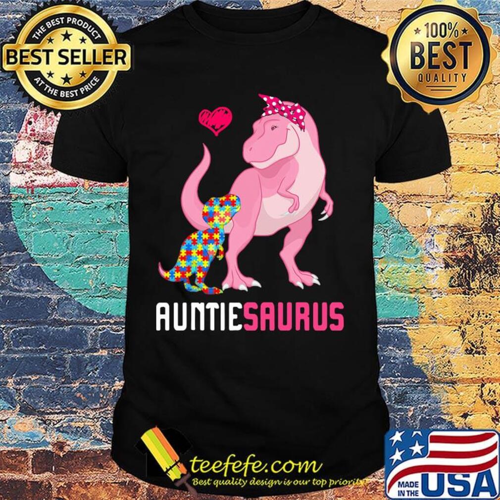 Auntie Sarus Mother And Baby Dinosaur LGBT Shirt